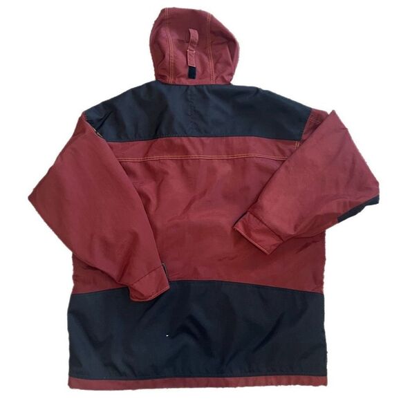 Columbia Convert Quarter Zip Heavy Nylon Hoodie. Tons of Pockets!  Size Large. - Picture 2 of 16